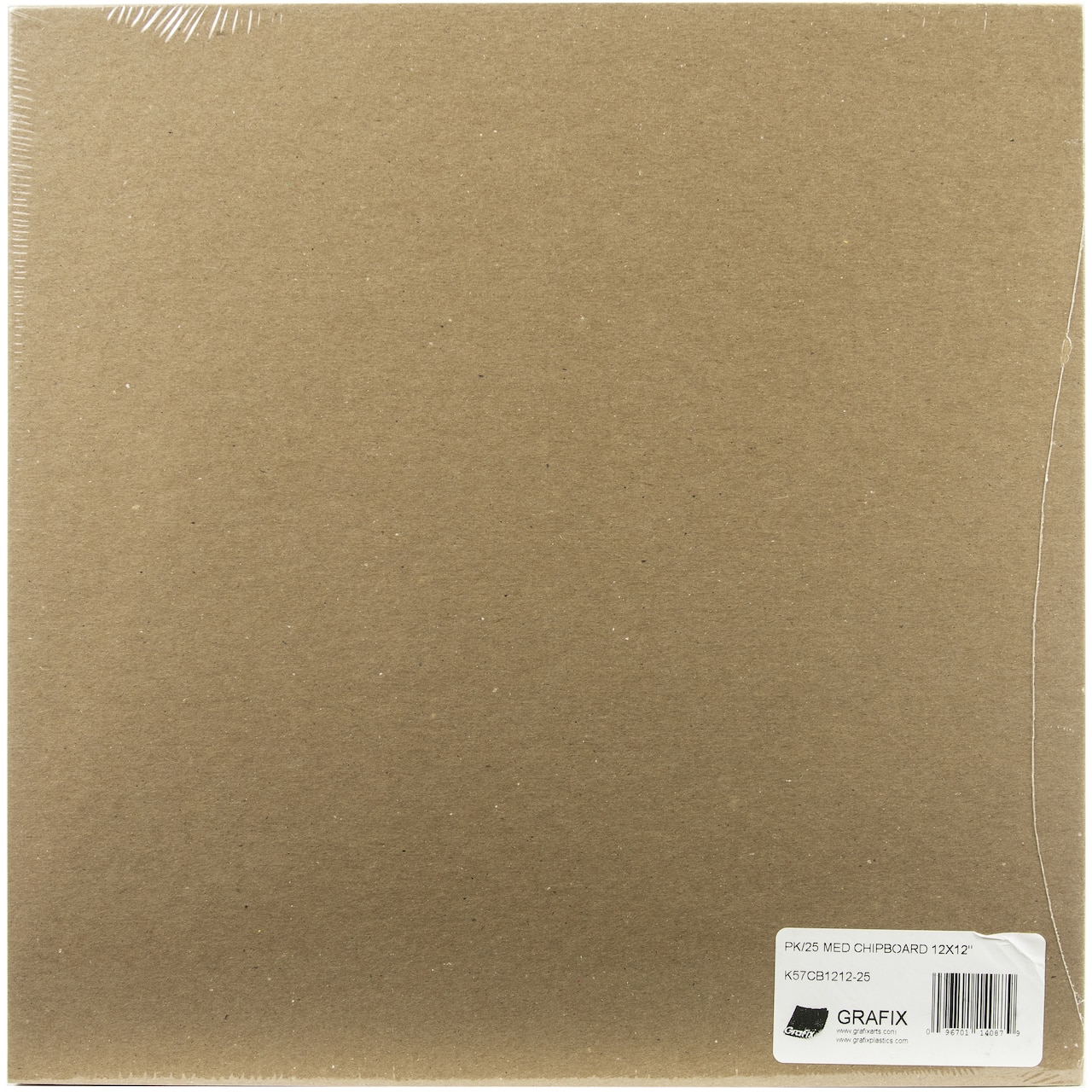 Grafix Medium Weight Chipboard Sheets 12X12 25/Pkg-Natural